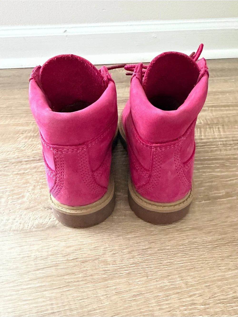 Timberland Kids Pink Lace-Up Boots